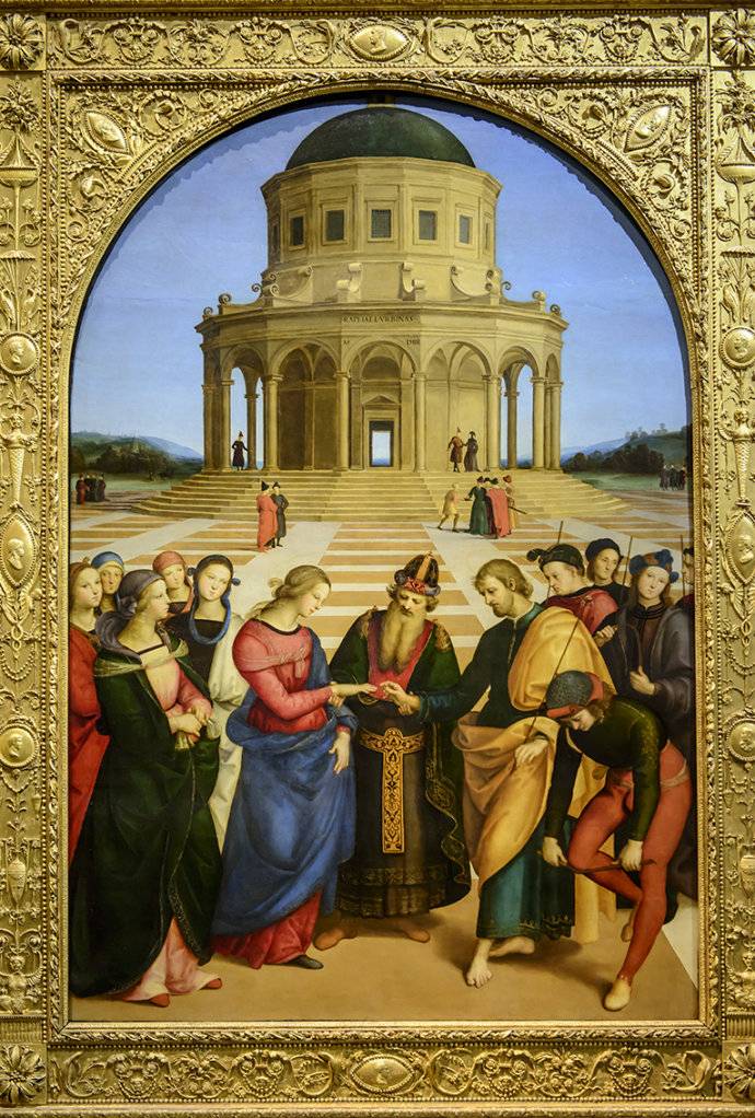 拉斐尔的《圣母的婚礼》,曼特尼亚的《哀悼基督》,提香的《忏悔的圣杰
